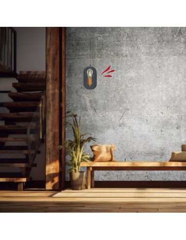 APLIQUE DIFUSAR CHAPA E27 NEGRO COBRE