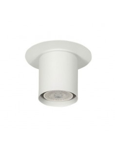 PLAFON DICRO 1 LUZ REDONDO BLANCO CHAPA