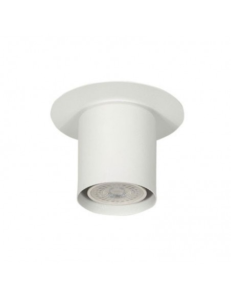 PLAFON DICRO 1 LUZ REDONDO BLANCO CHAPA