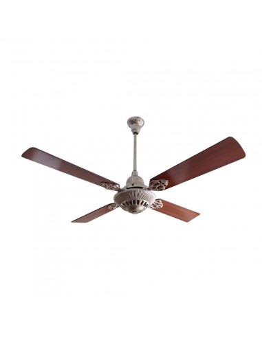 VENTILADOR TECHO MADERA 4 PAL 5 VELOC PLATIL