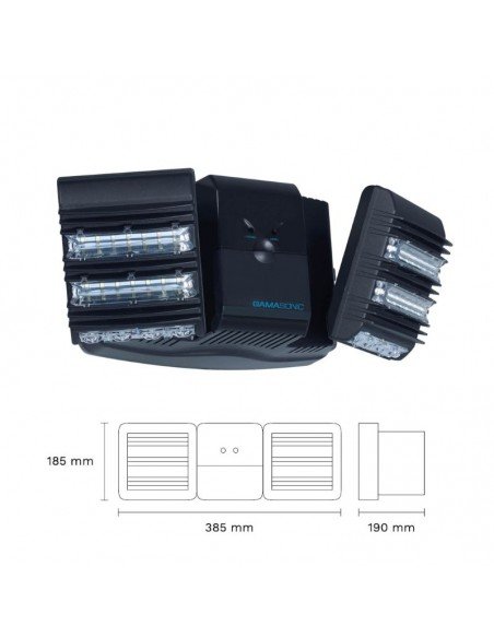 EQUIPO EMERGENCIA GAMASONIC 2X18W LED IP43 1,5HS (GX2F3