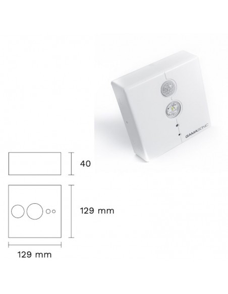 EQUIPO EMERGENCIA GAMASONIC HALL APL C/SENS 3W LC.AMBIE