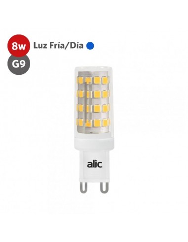 LAMPARA LED BIPIN G9 8W LUZ FRIA ECOLED - ALIC