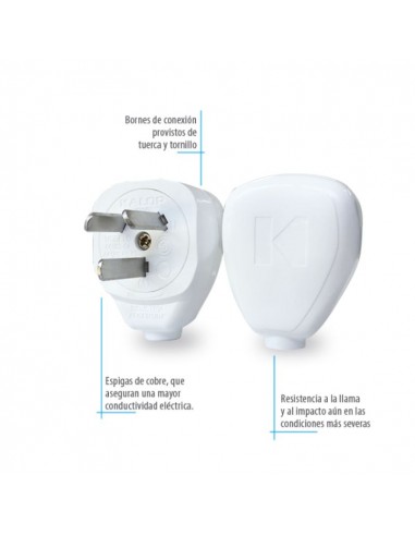 FICHA KALOP LAT MACHO 3 PATAS CHATAS BLANCO