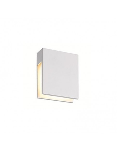 APLIQUE LED PLACA EXTERIOR 4,8W COLOR BLANCO TEXTURADO