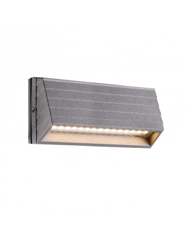 APLIQUE EXTERIOR LED RAMPA GRANDE 4W PLATA CANDIL