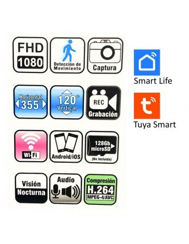 CAMARA WIFI MOVIL C/ AUDIO INTERIOR  SICA SMART