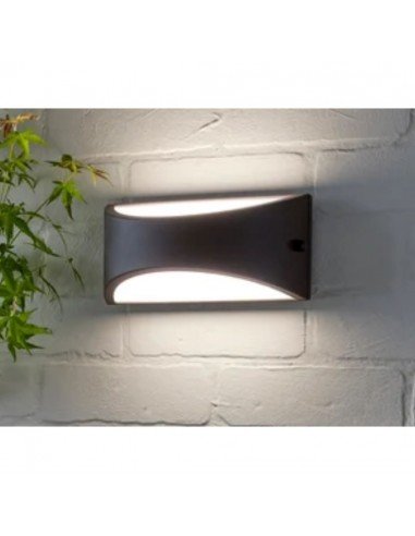 APLIQUE PARED KAPA E27 NEGRO IP54 ALUMINIO