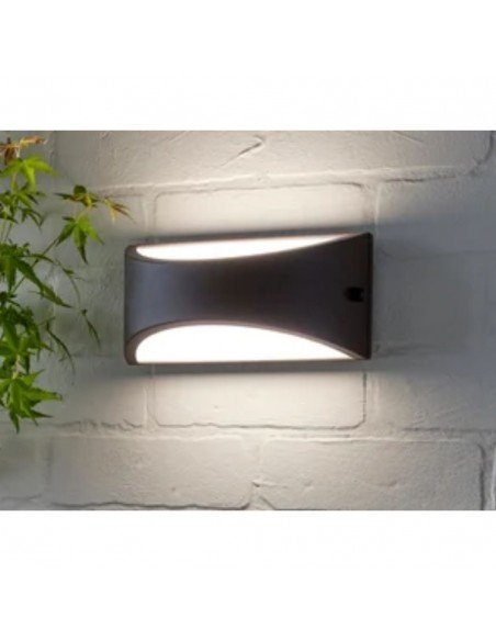 APLIQUE PARED KAPA E27 NEGRO IP54 ALUMINIO