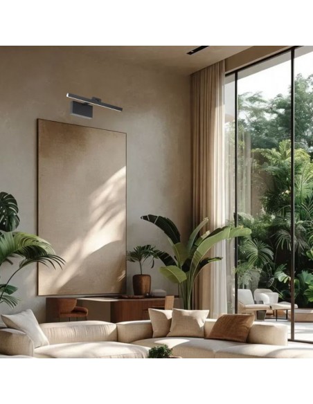 APLIQUE LED KENDRA 16W NEGRO LUZ CALIDA 3000K