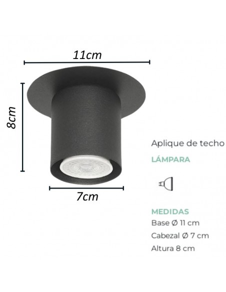 PLAFON DICRO 1 LUZ REDONDO BLANCO CHAPA