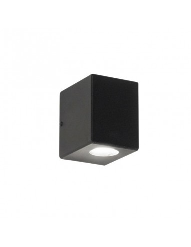 APLIQUE UNIDIRECCIONAL CUBO 105  Hº- V-GU10 NEGRO