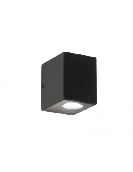 APLIQUE UNIDIRECCIONAL CUBO 4780 1 LUZ GU10 NEGRO SJ