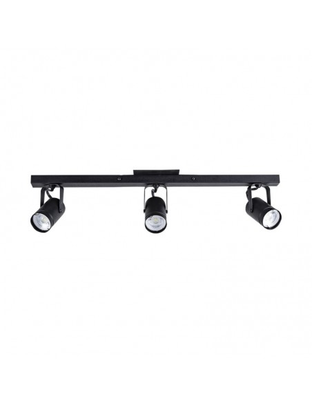 APLIQUE PARED TILCARA 3 LUCES DICRO GU10 NEGRO 60CM