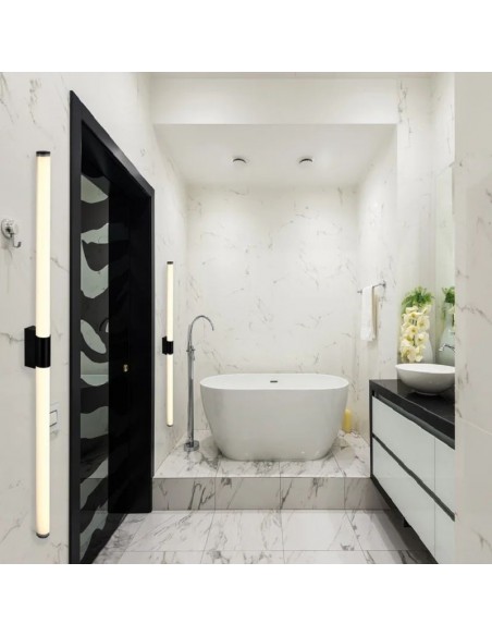 APLIQUE LED GRANT  20W LUZ CALIDA 3000K 100CM NEGRO