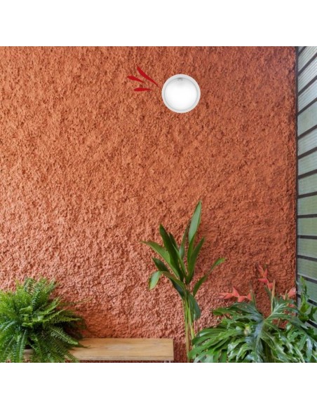 TORTUGA REDONDA POLIPROPILENO LISA ARO ALTO BLANCO E27