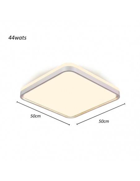 PLAFON LED NIZA BLANCO 48W 50X50CM LUZ CALIDA