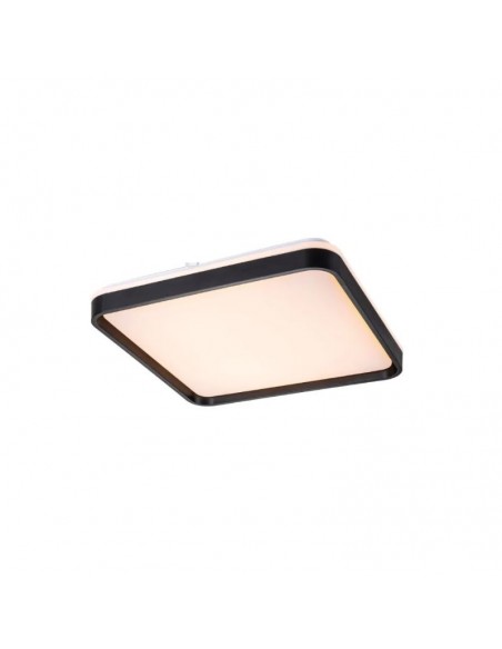 PLAFON LED NIZA NEGRO 48W 50X50CM LUZ CALIDA