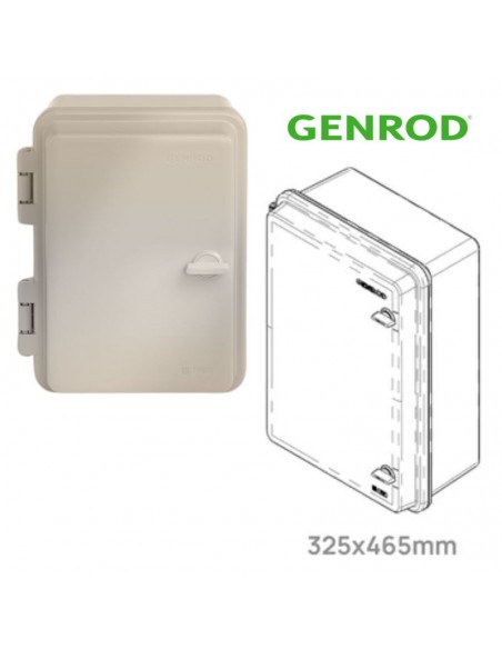 GABINETE QUADRI  PVC IP65 32,5X465X18 CM GENROD