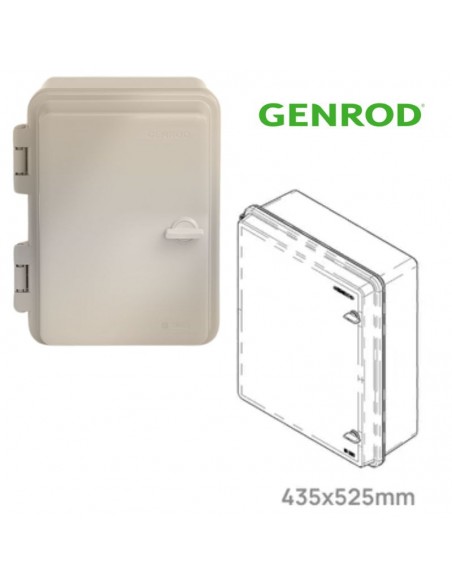 GABINETE QUADRI  PVC IP65 43,5X52,5X18 CM GENROD