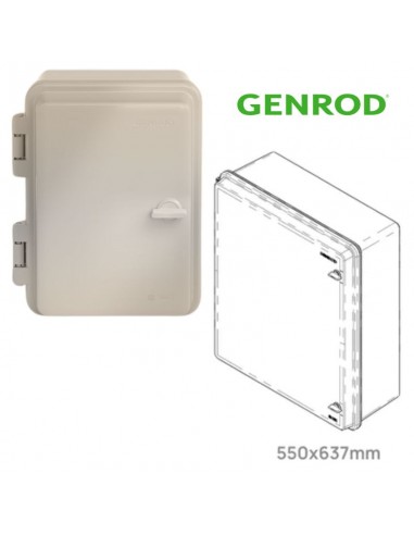 GABINETE QUADRI  PVC IP65 55X63,7X23 CM GENROD