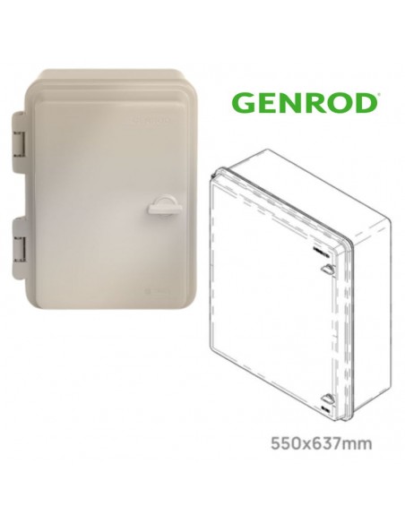 GABINETE QUADRI  PVC IP65 55X63,7X23 CM GENROD