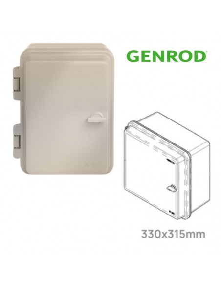 GABINETE QUADRI  PVC IP65 P/24 MOD 33X31,5X18 CM GENROD