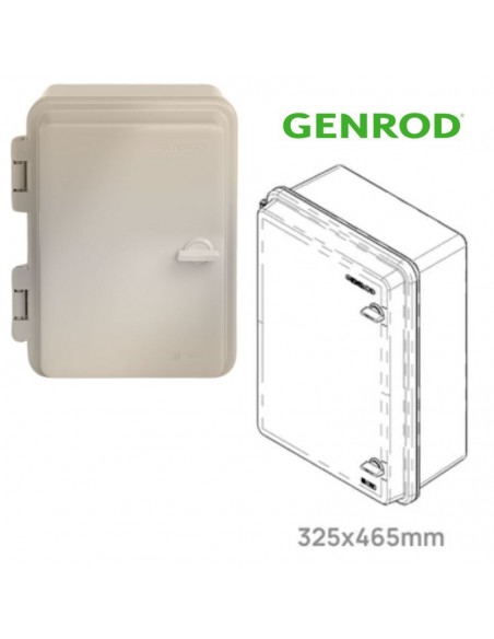 GABINETE QUADRI  PVC IP65 P/36 MOD 32,5X46,5X18 CM GENROD