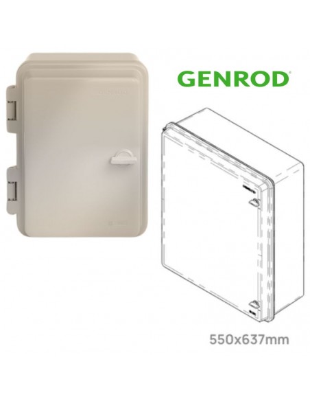 GABINETE QUADRI  PVC IP65 P/96 MOD 55X63,7X18 CM GENROD