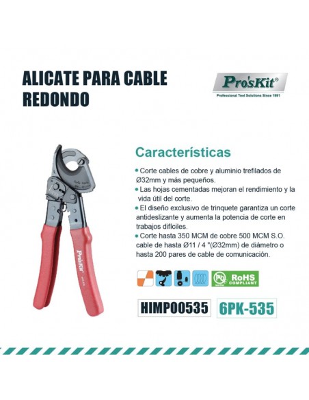 ALICATE CRIQUET P/CAB.RED. 32MM (HIMP00535)