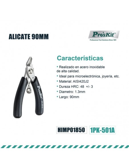 ALICATE MICRO CORTE  90MM PROSKIT (1PK-037S)
