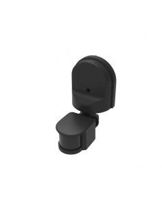 SENSOR DETECTOR MOV. PARED 180º NEGRO IP44