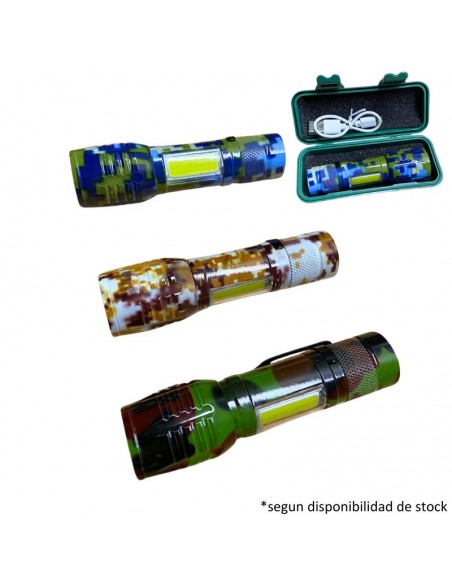 LINTERNA LED TACTICA MINI RECARGABLE