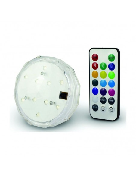 LUZ LED SUMERGIBLE RGB A PILAS AAX3