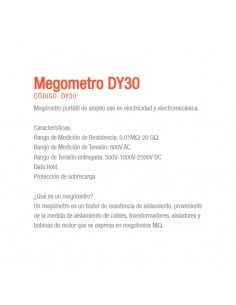 MEGOMETRO DIGITAL DY30 GRALF 2