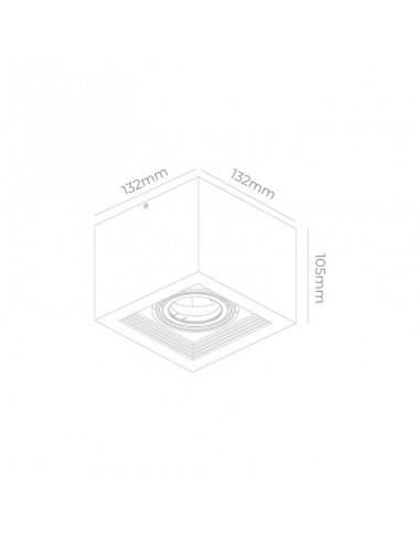 PLAFON ECUA DICRO 1 LUZ BLANCO CANDIL