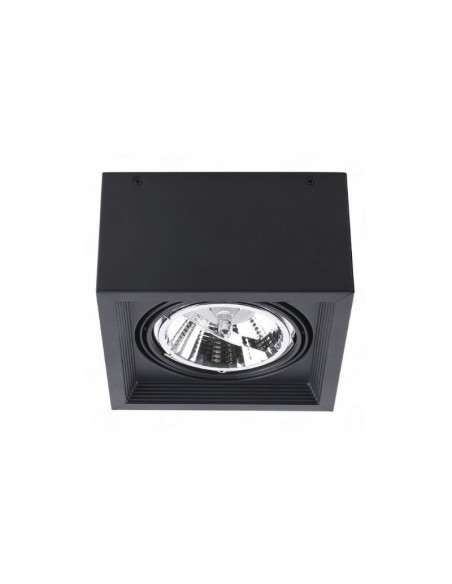 PLAFON ECUA AR111 1 LUZ NEGRO CANDIL