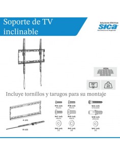 SOPORTE TV  32-70" INCLINABLE 45KG 2