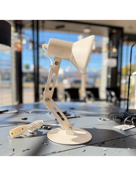 VELADOR ARTICULADO DE CHAPA BLANCO