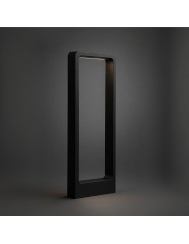 FAROLA LED 7W 60CM 3000K NEGRO IP65 ALUMINIO