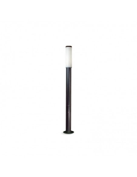 FAROLA ALUMINIO 2500 E27 NEGRO 200CM