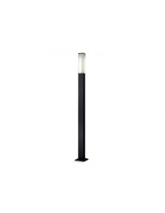 FAROLA ALUMINIO 2450 E27 NEGRO 250CM