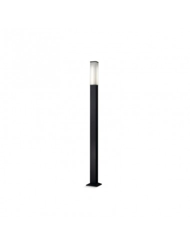 FAROLA ALUMINIO 2450 E27 NEGRO 250CM