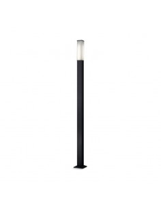 FAROLA ALUMINIO 2450 E27 NEGRO 300CM