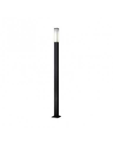 FAROLA ALUMINIO 2450 E27 NEGRO 300CM