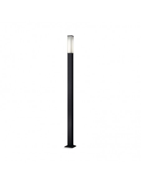 FAROLA ALUMINIO 2450 E27 NEGRO 300CM