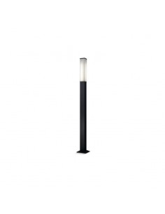 FAROLA ALUMINIO 2440 E27 NEGRO 200CM