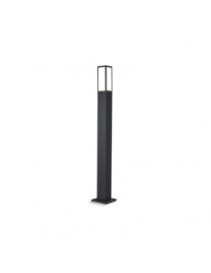 FAROLA ALUMINIO 2420 E27 NEGRO 200CM