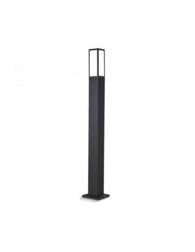 FAROLA ALUMINIO 2420 E27 NEGRO 250CM