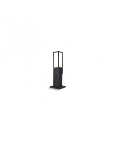 FAROLA ALUMINIO 2420 E27 NEGRO 50CM